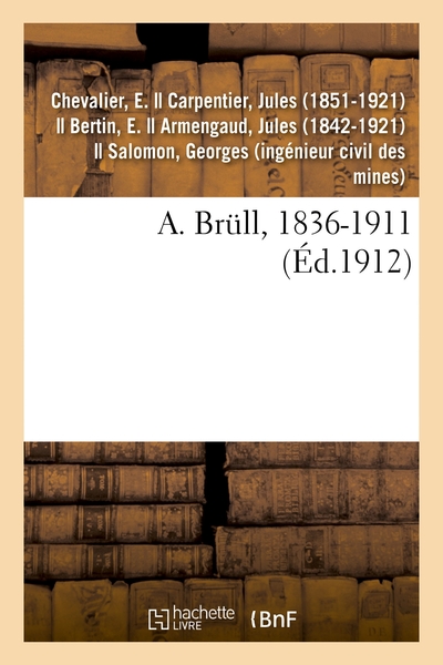 Picture of A. Brüll, 1836-1911