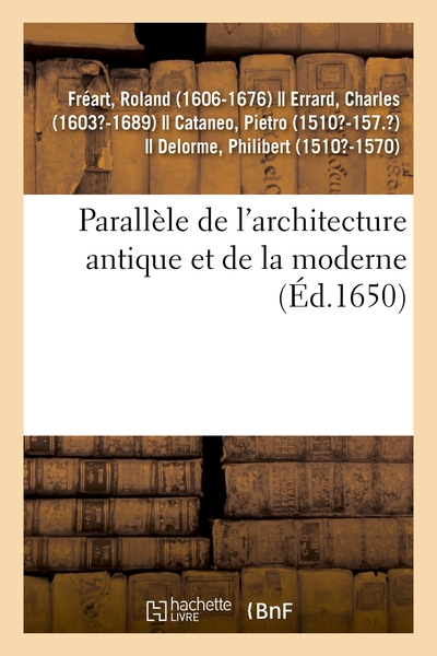 Picture of Parallèle de l'architecture antique et de la moderne