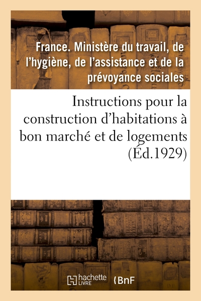 Picture of Règles et instructions pour la construction des habitations à bon marché et des logements