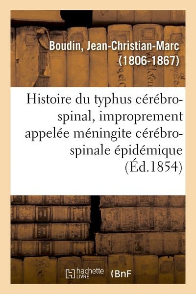 Image de Histoire du typhus cérébro-spinal
