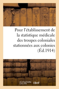 Image de Ministère des colonies. Instruction pour l'établissement de la statistique médicale