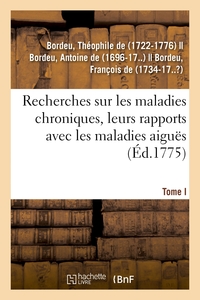 Image de Recherches sur les maladies chroniques, leurs rapports avec les maladies aiguës