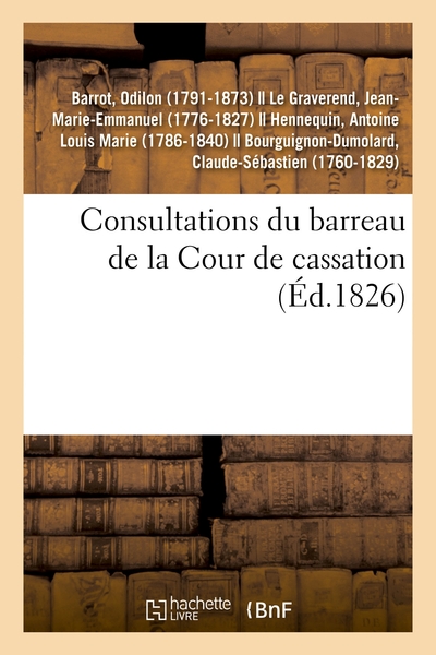 Picture of Consultations du barreau de la Cour de cassation