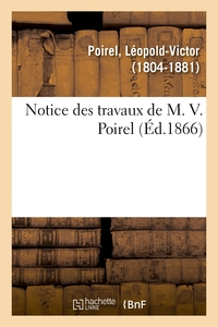 Picture of Notice des travaux de M. V. Poirel