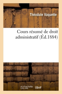 Picture of Cours résumé de droit administratif