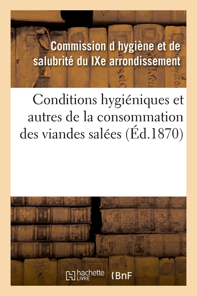Image de Rapport de la sous-commission chargée d'examiner les conditions hygiéniques