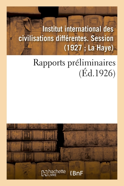 Picture of Rapports préliminaires