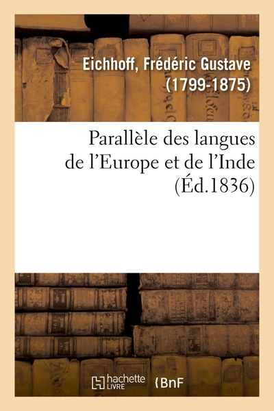 Picture of Parallèle des langues de l'Europe et de l'Inde