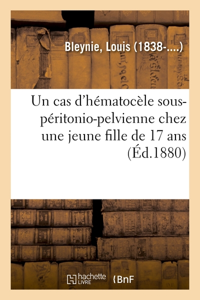 Image de Un cas d'hématocèle sous-péritonio-pelvienne chez une jeune fille de 17 ans