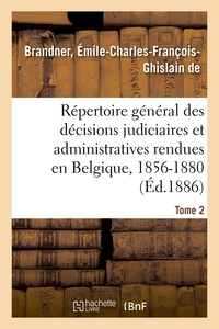 Picture of Répertoire général des décisions judiciaires et administratives rendues en Belgique