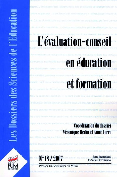 Picture of évaluation et le conseil en éducation et formation. revue les dossiers des scien