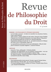 Picture of Revue de Philosophie du Droit 5/2026