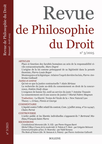 Image de Revue de Philosophie du Droit 3/2025