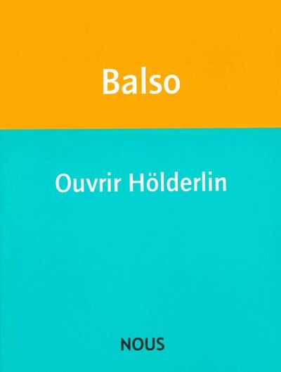 Picture of Ouvrir Hölderlin