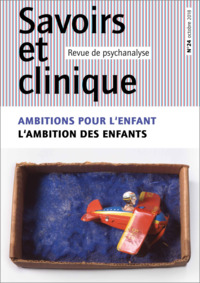 Image de Savoirs et clinique 24 - Ambitions pour l'enfant, ambition des enfants