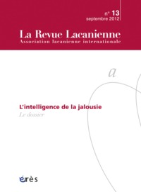 Image de Revue lacanienne 13 - L'intelligence de la jalousie