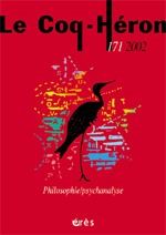Image de LE COQ HERON 171 - PHILOSOPHIE - PSYCHANALYSE