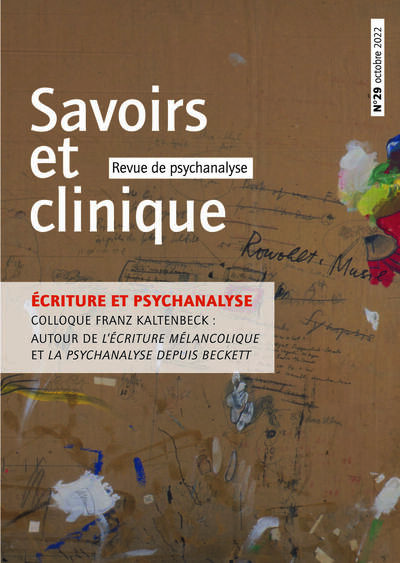 Image de Savoirs et clinique 29 - Ecriture et psychanalyse