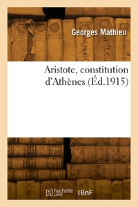 Picture of Aristote, constitution d'Athènes
