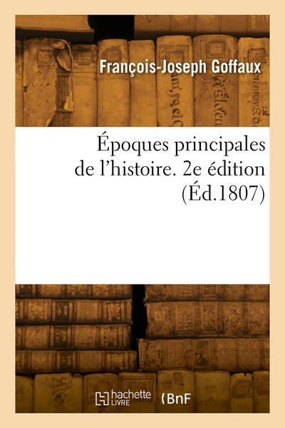 Picture of Époques principales de l'histoire. 2e édition