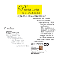 Image de Premier cahier de Maria Simma - le péché et la confession - livre audio - CD213