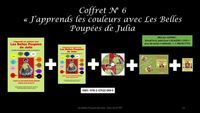 Picture of COFFRET N°6 J'APPRENDS LES COULEURS AVEC LES BELLES POUPEES DE JULIA