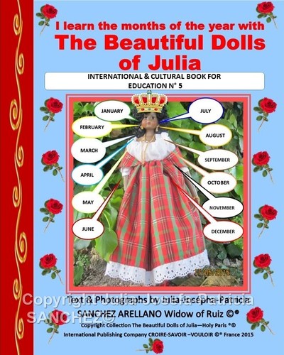 Image de Livre N°5 I learn the months of the year with the Beautiful Dolls of Julia