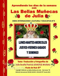 Image de Libro N°4 Aprendiendo los días de la Semana con Las Bellas Muñecas de Julia