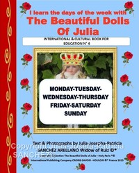 Image de Book N°4 I learn the days of the week with the Beautiful Dolls of Julia