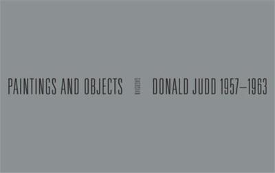 Picture of Donald Judd 1957-1963 /anglais