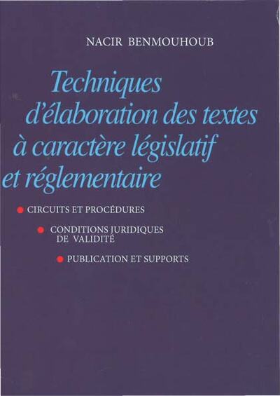 Image de TECHNIQUES DéLABORATION DES T