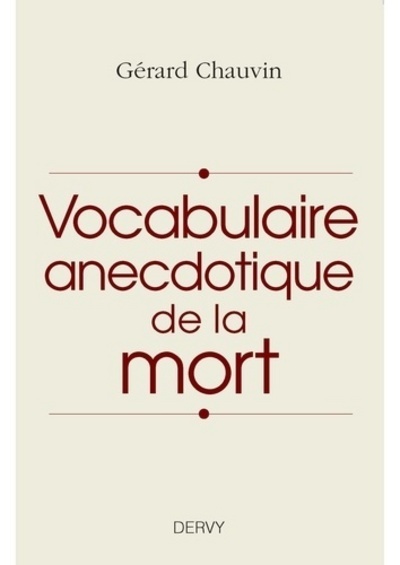 Image de Vocabulaire anecdotique de la mort