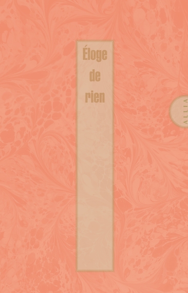 Picture of Éloge de rien