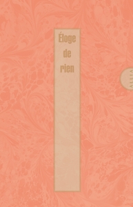 Picture of Éloge de rien
