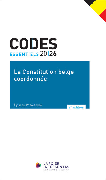 Picture of Codes essentiels 2026 - La Constitution belge coordonnée