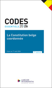 Picture of Codes essentiels 2026 - La Constitution belge coordonnée