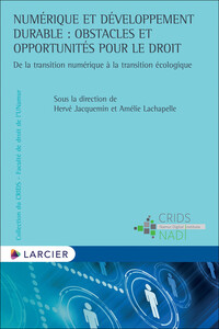 Picture of Numérique et développement durable : obstacles et opportunités pour le droit