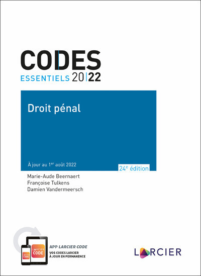 Picture of Codes essentiels 2022 - Droit pénal - À jour au 1er août 2022