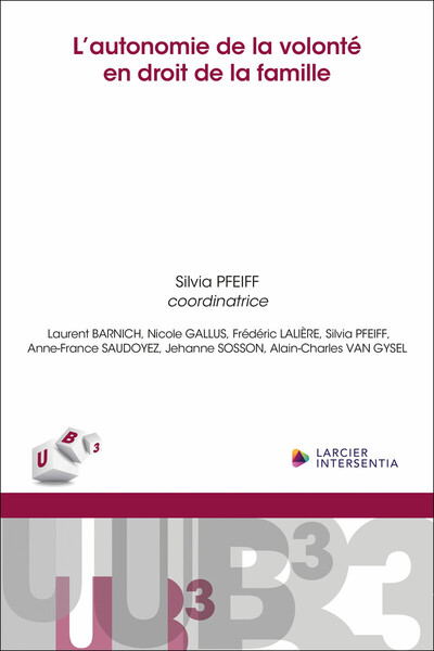 Picture of L'autonomie de la volonté en droit de la famille