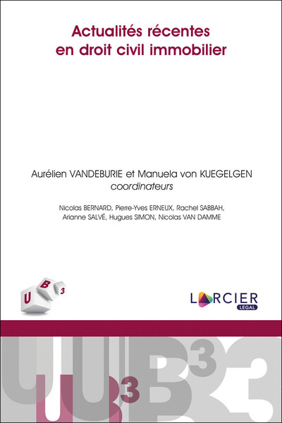 Picture of Actualités récentes en droit civil immobilier