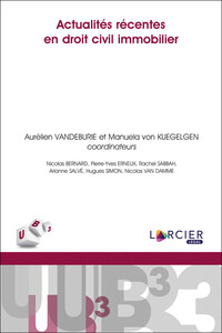 Picture of Actualités récentes en droit civil immobilier
