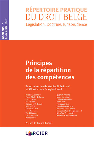 Picture of Principes de la répartition des compétences