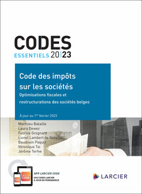 Image de Codes essentiels 2023 - Code des impôts sur les sociétés - Optimisations fiscales et restructurations des sociétés belges