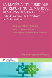 Image de La matérialité juridique du reporting climatique des grandes entreprises - Outil de contrôle de l'ef