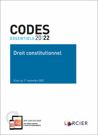 Picture of Code essentiel - Droit constitutionnel 2022 - À jour au 1er septembre 2022