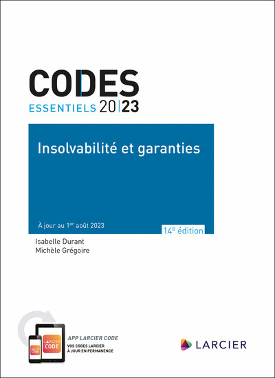 Picture of Code essentiel - Insolvabilité et garanties 2023 - À jour au 1er août 2023