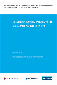 Picture of La modification volontaire du contenu du contrat