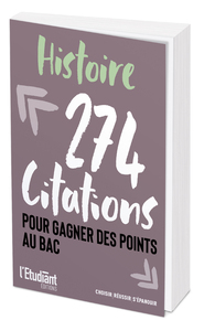 Image de Histoire - 274 citations pour gagner des points au bac