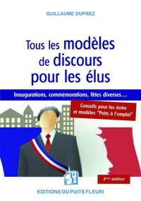 Image de Tous les modèles de discours pour les élus