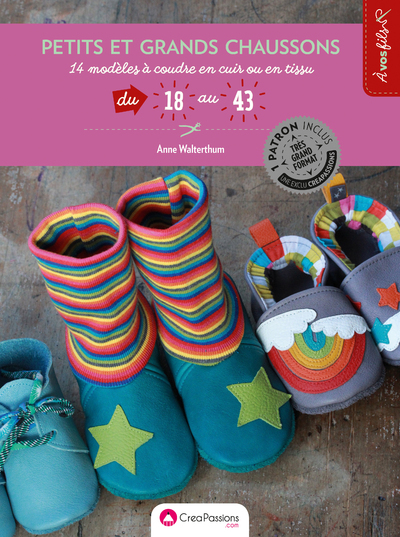 Picture of petits et grands chaussons : 14 modèles à coudre en cuir du 18 au 43